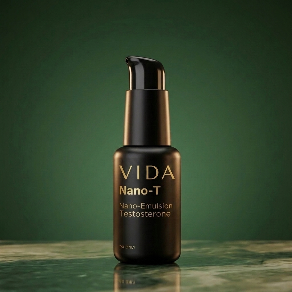 Vida Nano-T oral nano-emulsion testosterone bottle